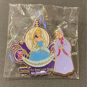 cinderella and fairy godmother pin
